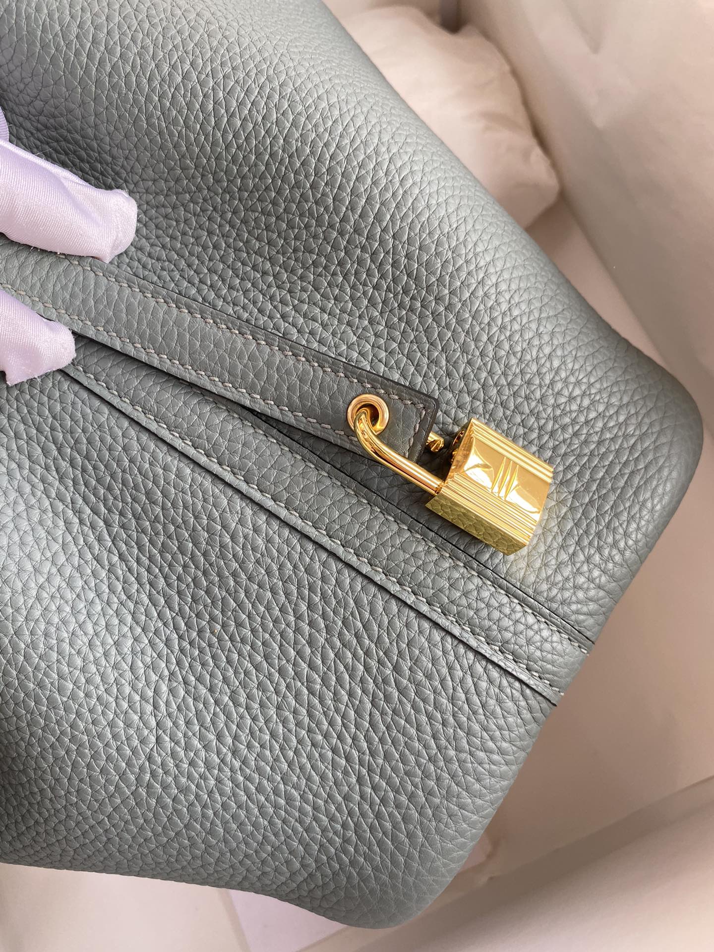 에르메스 피코탄 락22 그리메이어 금장 소가죽